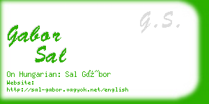 gabor sal business card